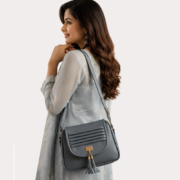 Midnight Charm Tassel Sling Bag - Image 2