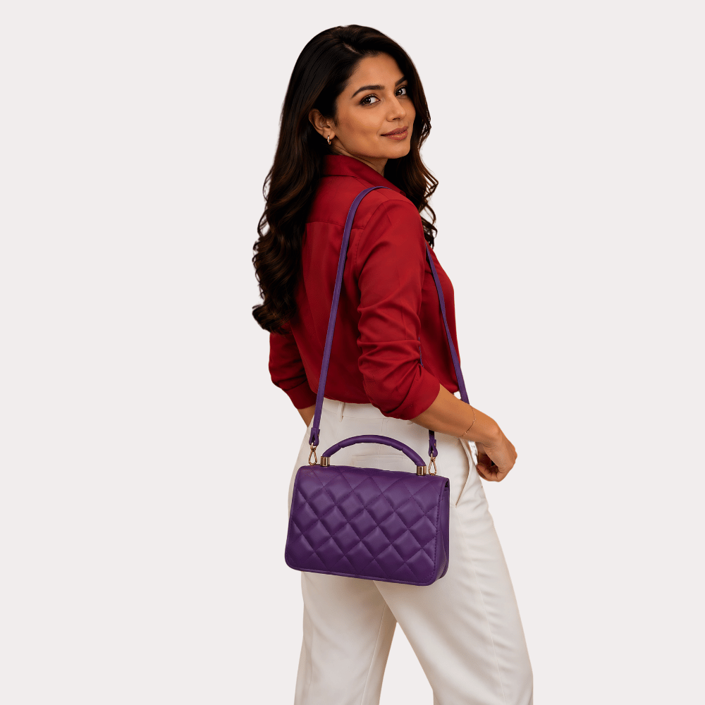 w8FYTiSnk1sb8TBLDdUiq7lvJMeHN9mNA4389YXc.png Royal Amethyst Quilted Luxe Handbag - Image 1