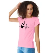 Generic Women's Cotton Western Wear T Shirt (Pink) - Image 5