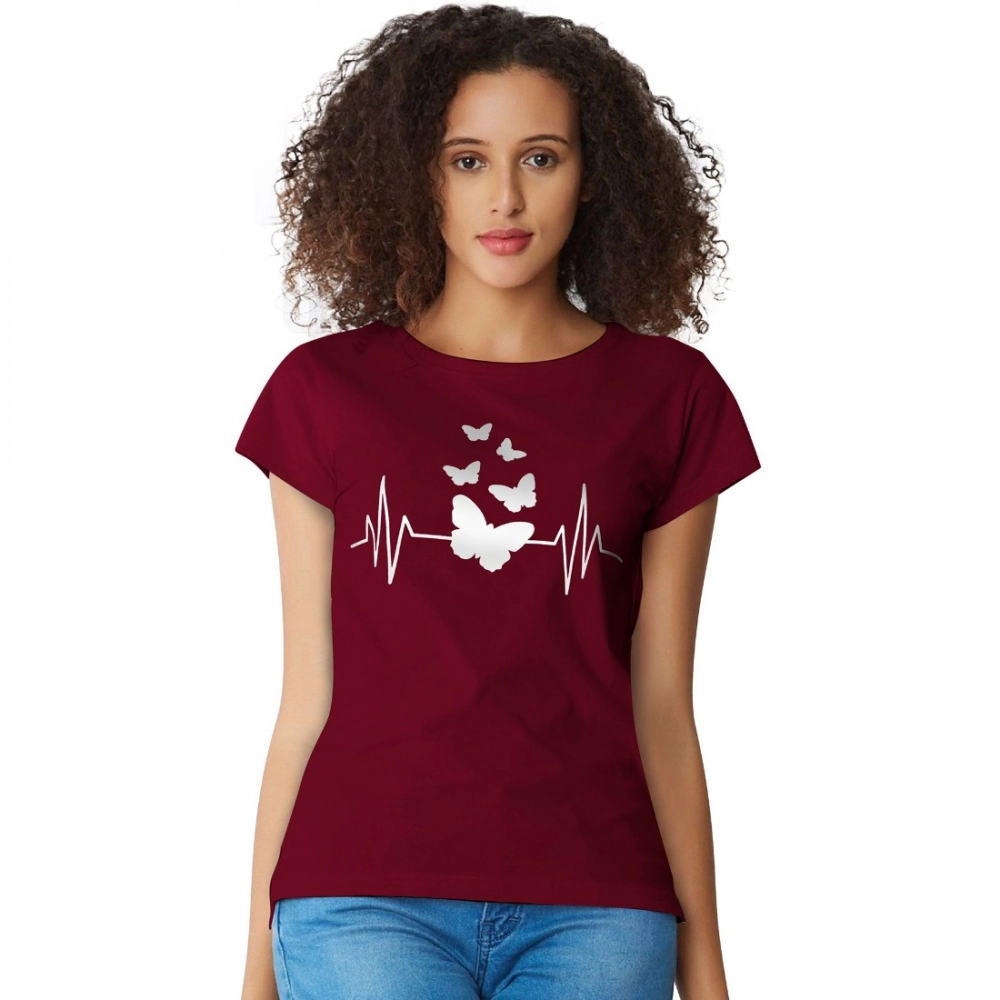 51833562128_829568c20a_o_d-1000x1000-1.webp Generic Women's Cotton Western Wear T Shirt (Maroon) - Image 1