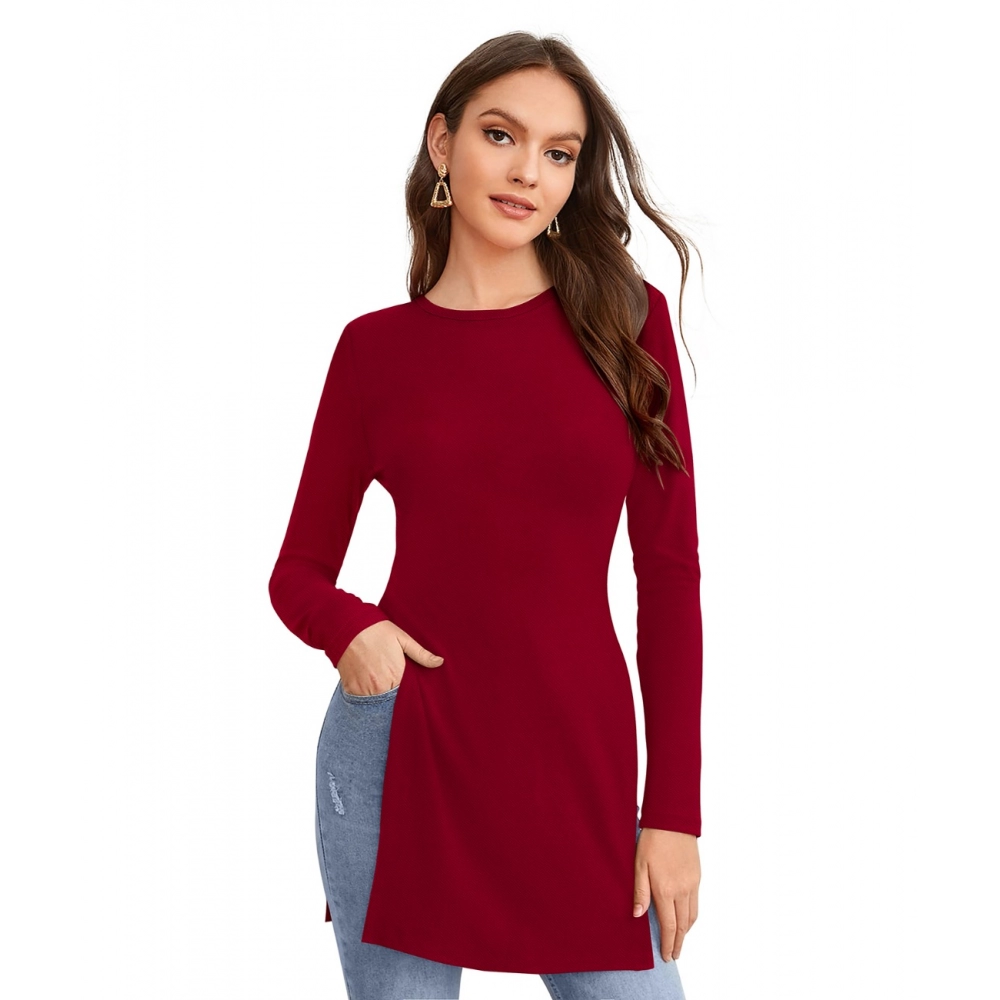 52180040292_a6cd7b4c74_o_d-1000x1000-1.webp Generic Women's Western Wear Hosiery T Shirts (Maroon) - Image 1