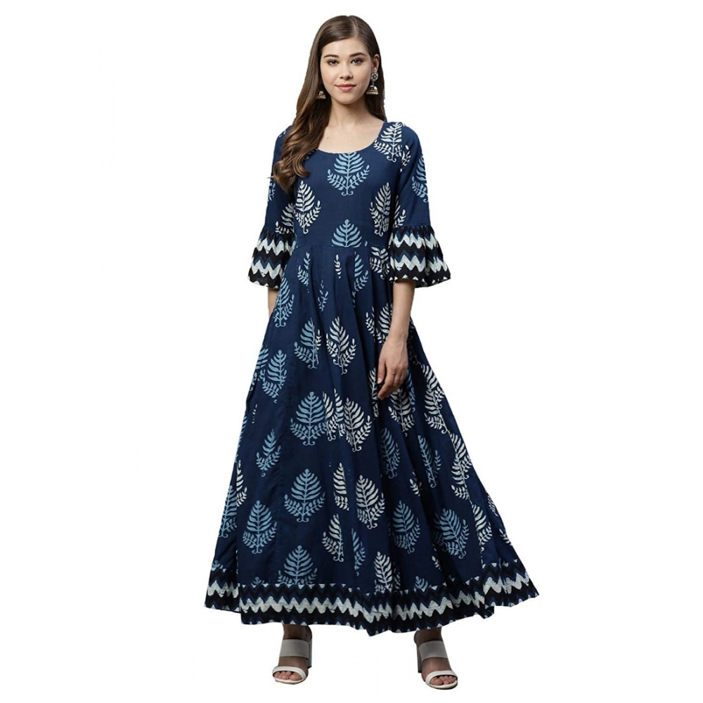 52233002433_336422bbf2_o_d-1000x1000-1.webp Generic Women's Cotton Printed Regular Kurti (Blue, Cotton ) - Image 1