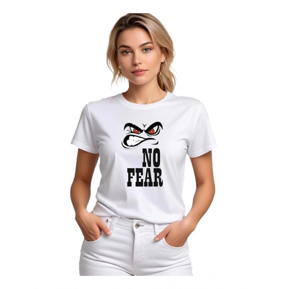54009430692_faa48cf657_o_d-1000x1000-1.webp Generic Women's Polyester Solid Printed Round Neck Half Sleeve T-shirt (White) - Image 1