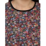 Generic Women's Polyester Printed Sleeveless Knee-Length Dress (Multicolor) - Image 2