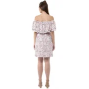 Generic Women's Rayon Floral Half Sleeve Above Knee Dress (Multicolor) - Image 7