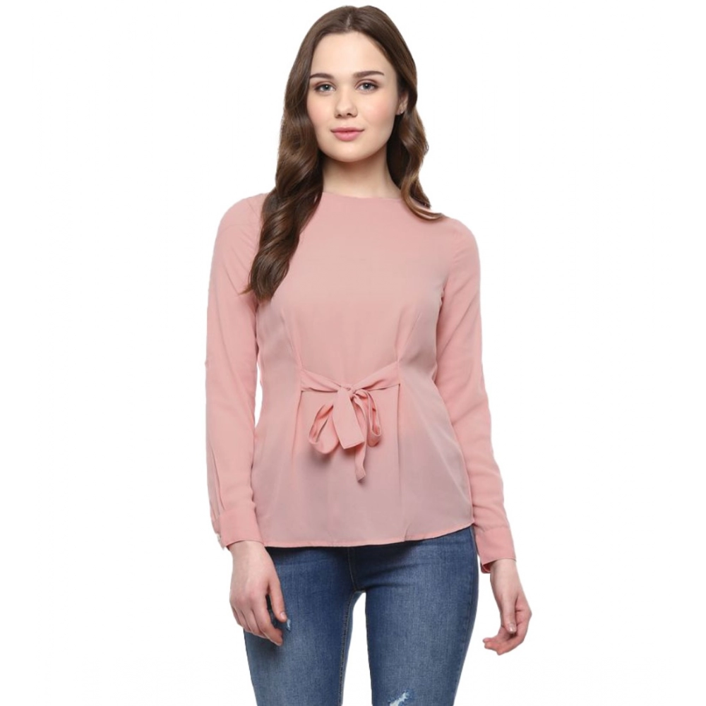 54040647742_23f0a98848_o_d-1000x1000-1.webp Generic Women's Polyester Solid Long Sleeves Regular Top (Pink) - Image 1