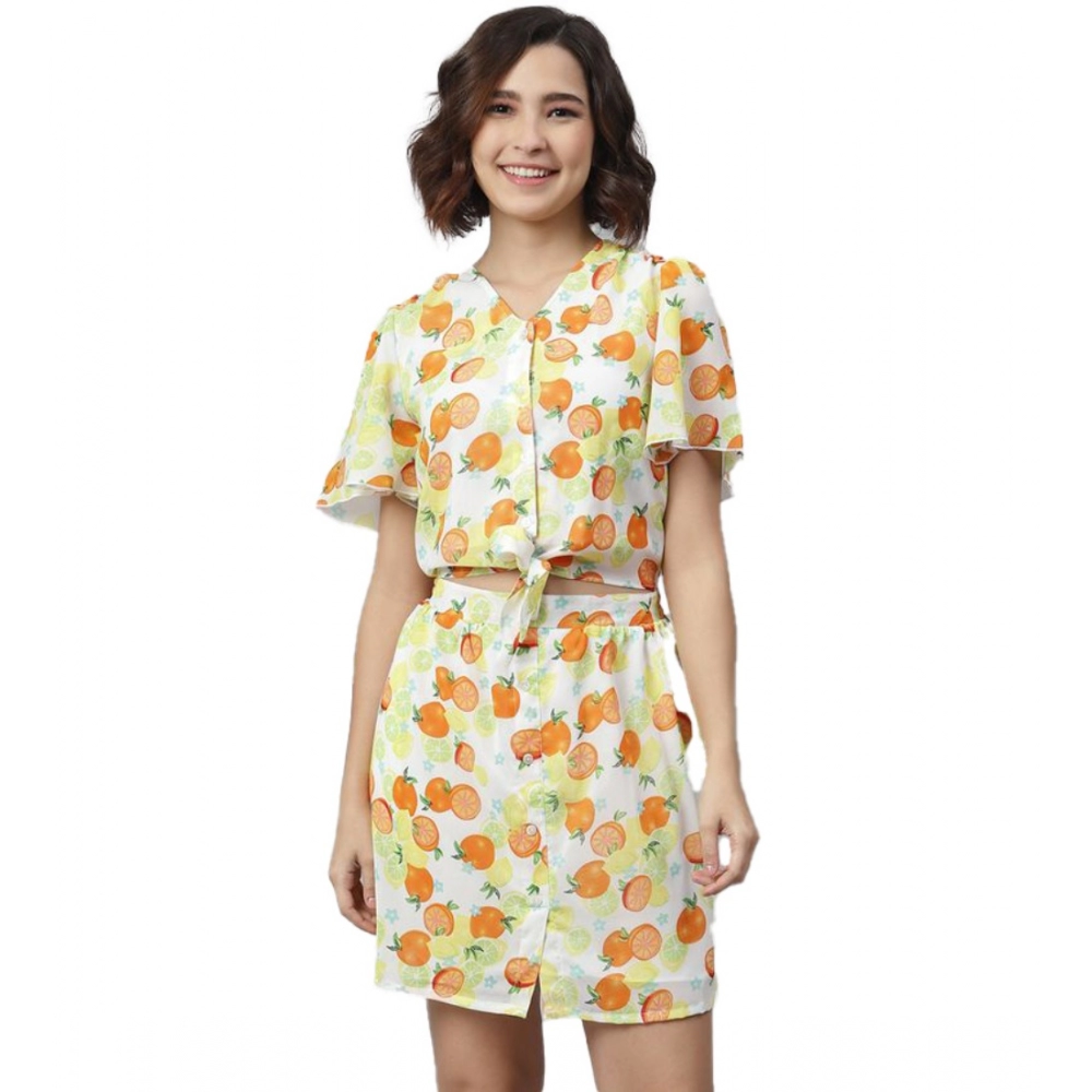 54040648287_997afde2bd_o_d-1000x1000-1.webp Generic Women's Polyester Printed Flutter Above Knee Dress (Orange - Yellow) - Image 1