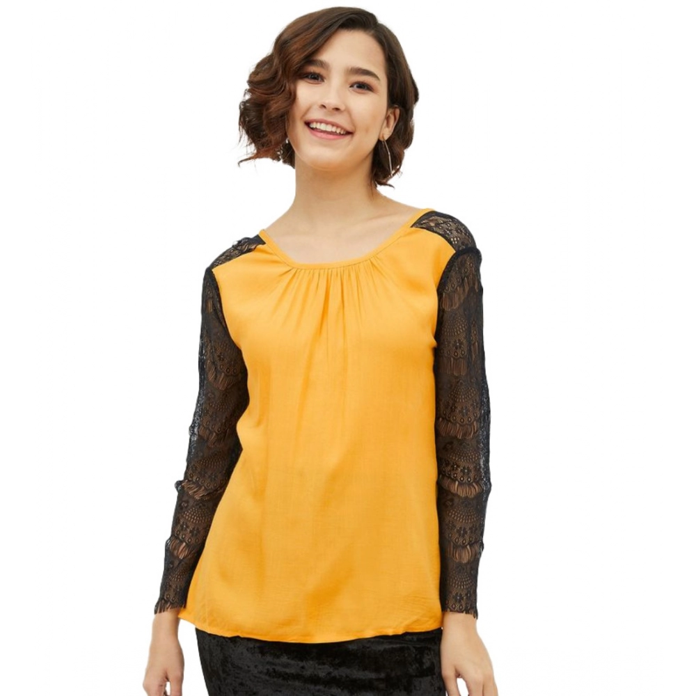 54041513126_784e4cb151_o_d-1000x1000-1.webp Generic Women's Rayon Lace Inserts Long Sleeves Top (Yellow) - Image 1