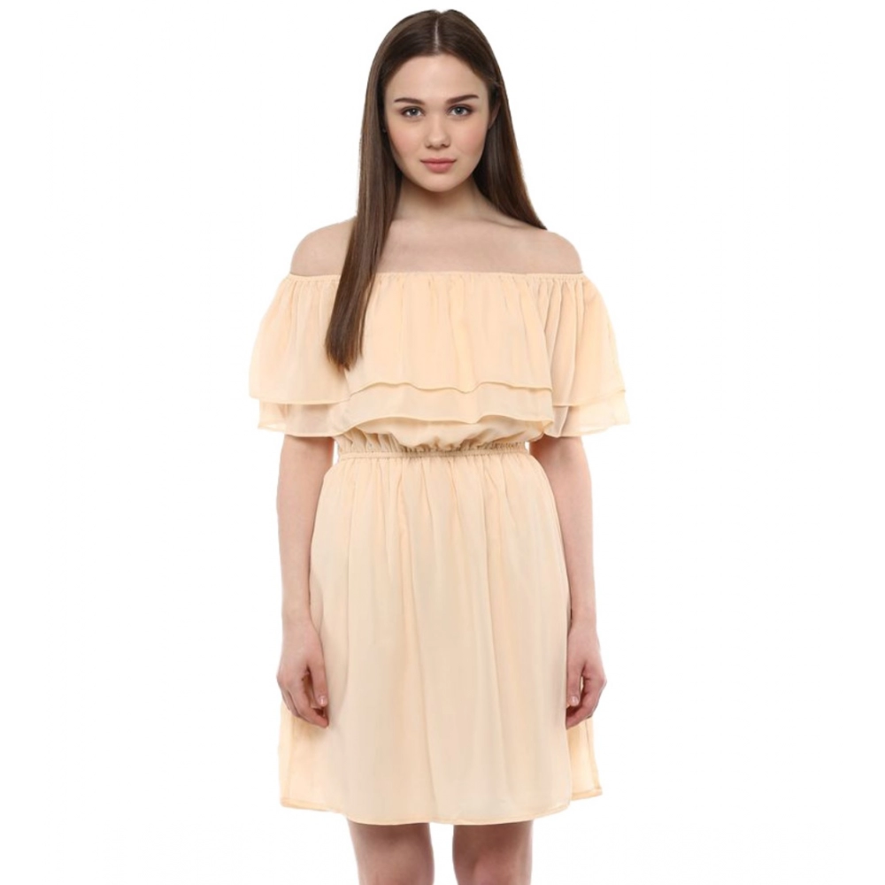 54041514216_177cf8ccd6_o_d-1000x1000-1.webp Generic Women's Polyester Solid Sleeveless Knee-Length Dress (Beige) - Image 1