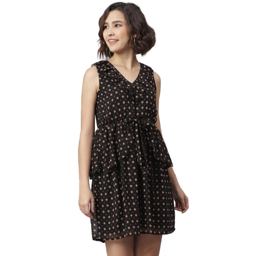 54041959630_9efe010204_o_d-1000x1000-1.webp Generic Women's Polyester Peplum Sleeveless Above Knee Dress (Black) - Image 1