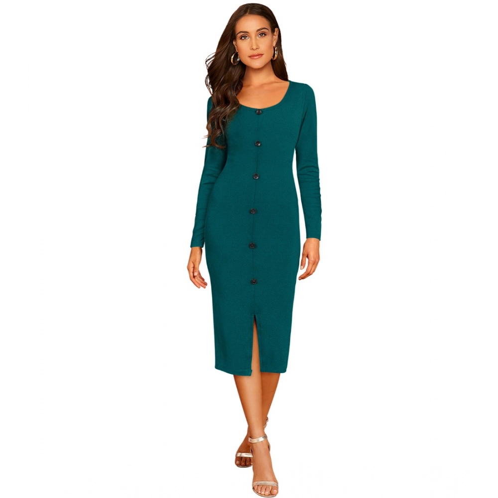 54162970181_928c45c56f_o_d-1000x1000-1.webp Generic Women's Knitting stretchable Round Neck Full Sleeve Dress (Morpich ) - Image 1
