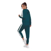Generic Women's Knitting stretchable Solid Hooded Neck Full Sleeve Track Suit (Morpich) - Image 5