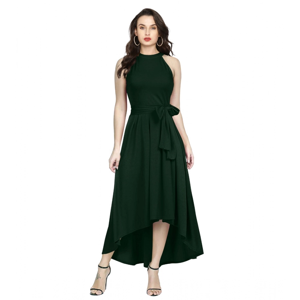 54163424090_11ef8324ea_o_d-1000x1000-1.webp Generic Women's Polyster Solid Halter Neck Sleeveless Dress (Green) - Image 1