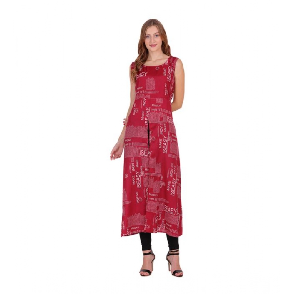 PID-63331-Women-s-Casual-Crepe-Sleeveless-Slit-Dress-Maroon-1-1000x1000-1.webp Generic Women's Casual Crepe Sleeveless Slit Dress (Maroon) - Image 1