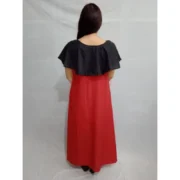 Generic Women's Casual Crepe Cape Sleeve Dress (Black) - Image 3