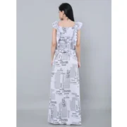 Generic Women's Casual Crepe Sleeveless Dress (White) - Image 5