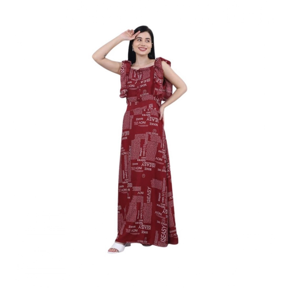 PID-63352-Women-s-Casual-Crepe-Sleeveless-Dress-Maroon-1-1000x1000-1.webp Generic Women's Casual Crepe Sleeveless Dress (Maroon) - Image 1