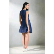 Generic Women's Casual Denim Sleeveless Dress (Blue) - Image 3