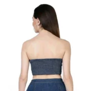 Generic Women's Casual Denim Sleeveless Bluster Top (Blue) - Image 4