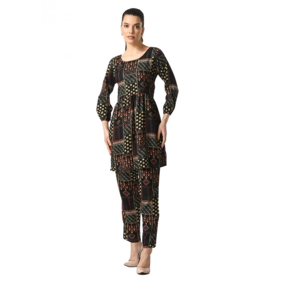 PID-63384-Women-s-Casual-Crepe-3-4th-Sleeves-Cord-Set-Black-1-1000x1000-1.webp Generic Women's Casual Crepe 3-4th Sleeves Cord Set (Black) - Image 1