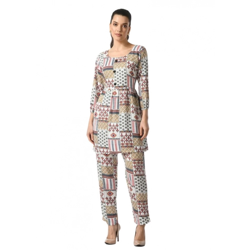 PID-63386-Women-s-Casual-Crepe-3-4th-Sleeves-Cord-Set-White-1-1000x1000-1.webp Generic Women's Casual Crepe 3-4th Sleeves Cord Set (White) - Image 1