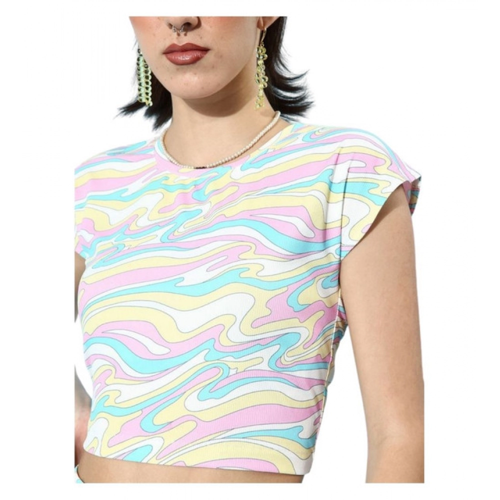 PID-65323-Women-s-Polyester-Lycra-Printed-Cap-Sleeve-Co-Ord-Set-Multi-1-1000x1000-1.webp Generic Women's Polyester Lycra Printed Cap Sleeve Co-Ord Set (Multicolor) - Image 1