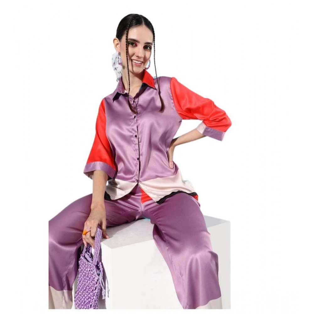 PID-65327-Women-s-Satin-Colour-Block-Long-Sleeves-Co-Ord-Set-Purple-Multi-1-1000x1000-1.webp Generic Women's Satin Colour Block Long Sleeves Co-Ord Set (Multicolor) - Image 1