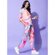 Generic Women's Polyester Printed 3-4th Sleeve Co-Ord Set (Multicolor) - Image 5