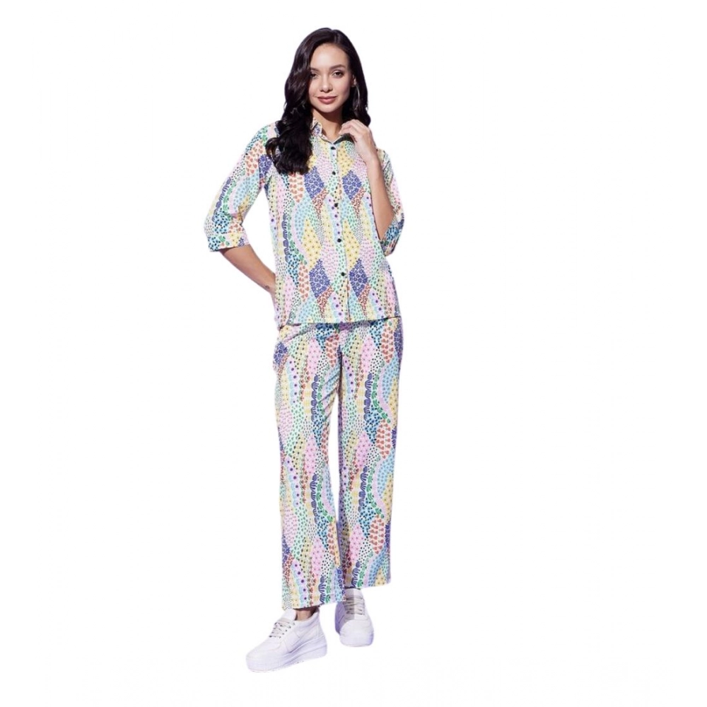 PID-65335-Women-s-Polyester-Floral-3-4th-Sleeve-Co-Ord-Set-Multi-1-1000x1000-1.webp Generic Women's Polyester Floral 3-4th Sleeve Co-Ord Set (Multicolor) - Image 1
