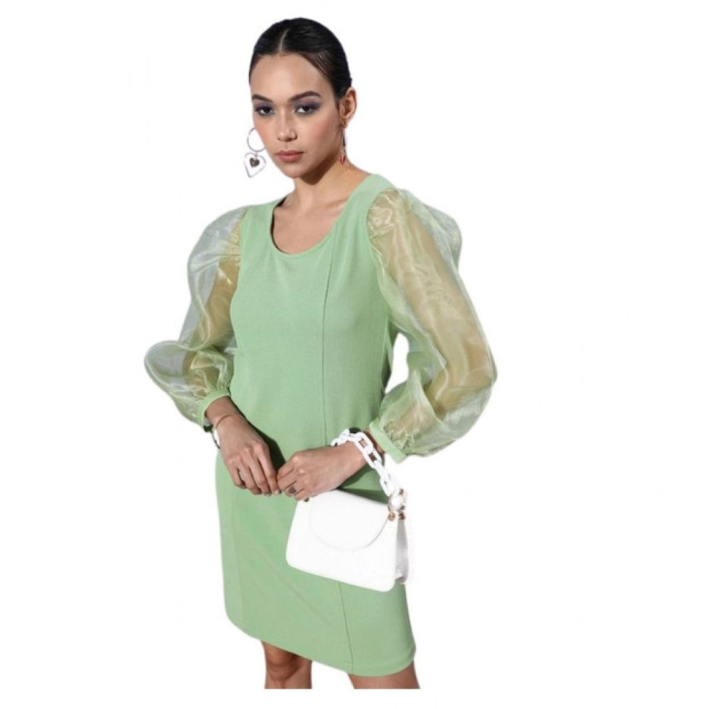 PID-65354-Women-s-Organza-And-Polyester-Lycra-Solid-Long-Sleeves-Dress-Green-1-1000x1000-1.webp Generic Women's Organza And Polyester Lycra Solid Long Sleeves Dress (Green) - Image 1