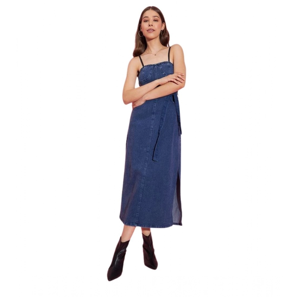 PID-65374-Women-s-Denim-Solid-Shoulder-Straps-Dress-Blue-1-1000x1000-1.webp Generic Women's Denim Solid Shoulder Straps Dress (Blue) - Image 1
