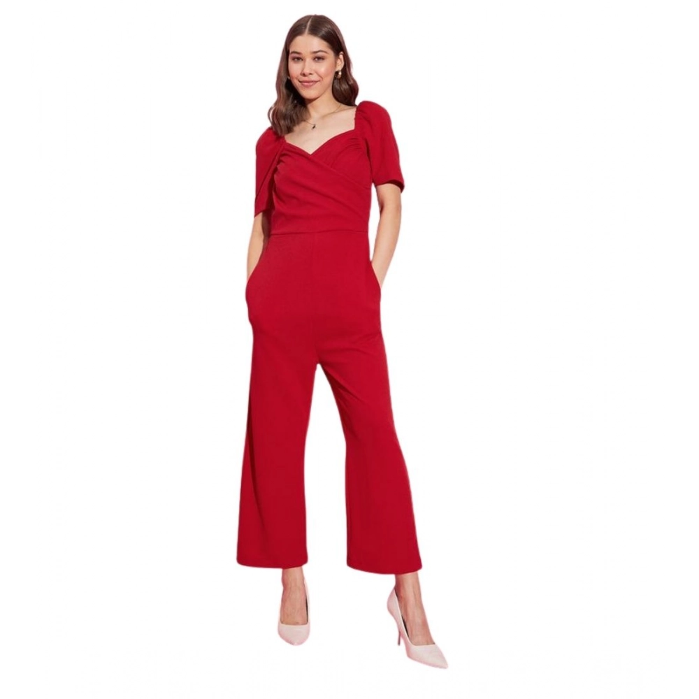 PID-65395-Women-s-Polyester-Lycra-Solid-Puff-Sleeve-Jumpsuit-Red-1-1000x1000-1.webp Generic Women's Polyester Lycra Solid Puff Sleeve Jumpsuit (Red) - Image 1