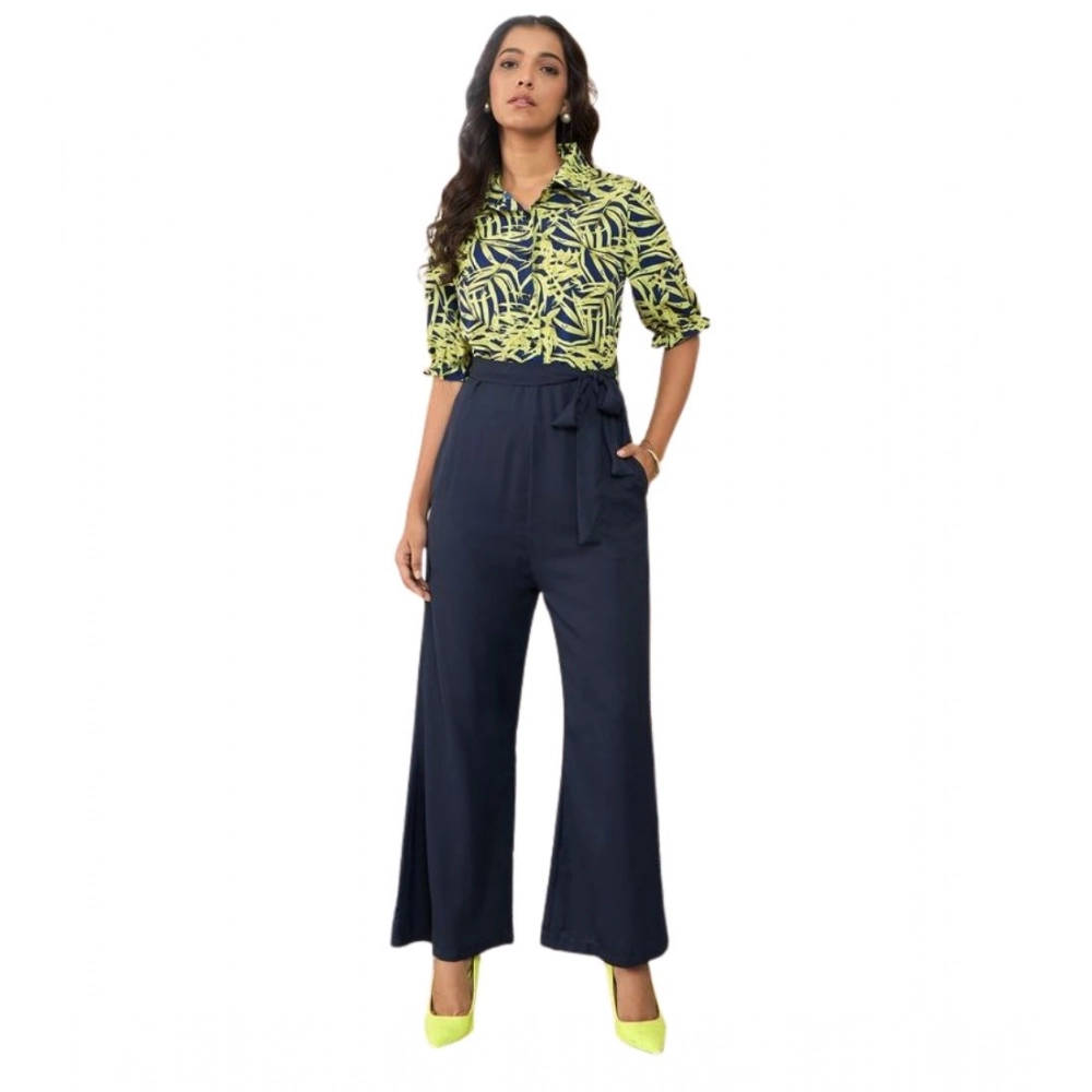 PID-65402-Women-s-Polyester-Floral-Half-Sleeves-Jumpsuit-Navy-Yellow-1-1000x1000-1.webp Generic Women's Polyester Floral Half Sleeves Jumpsuit (Navy - Yellow) - Image 1