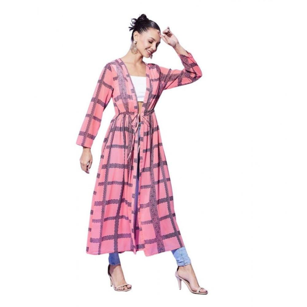 PID-65434-Women-s-Polyester-Check-Long-Sleeves-Shrug-Pink-1-1000x1000-1.webp Generic Women's Polyester Check Long Sleeves Shrug (Pink) - Image 1