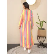 Generic Women's Polyester Crepe Printed Long Sleeves Shrug (Multicolor) - Image 2