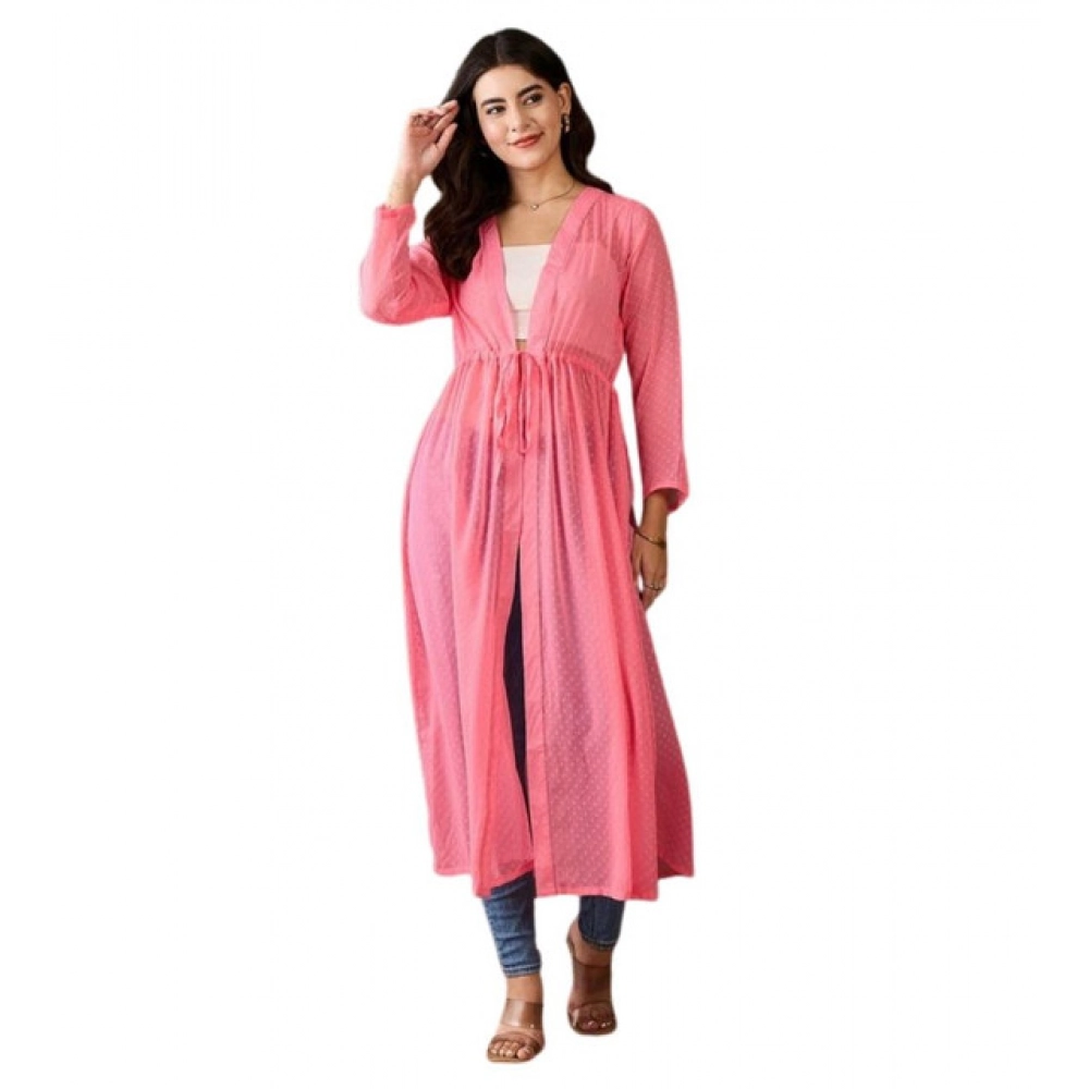PID-65439-Women-s-Chiffon-Self-Design-Long-Sleeves-Shrug-Pink-1-1000x1000-1.webp Generic Women's Chiffon Self Design Long Sleeves Shrug (Pink) - Image 1