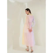 Generic Women's Georgette Ombre Short Sleeve Shrug (Multicolor) - Image 2