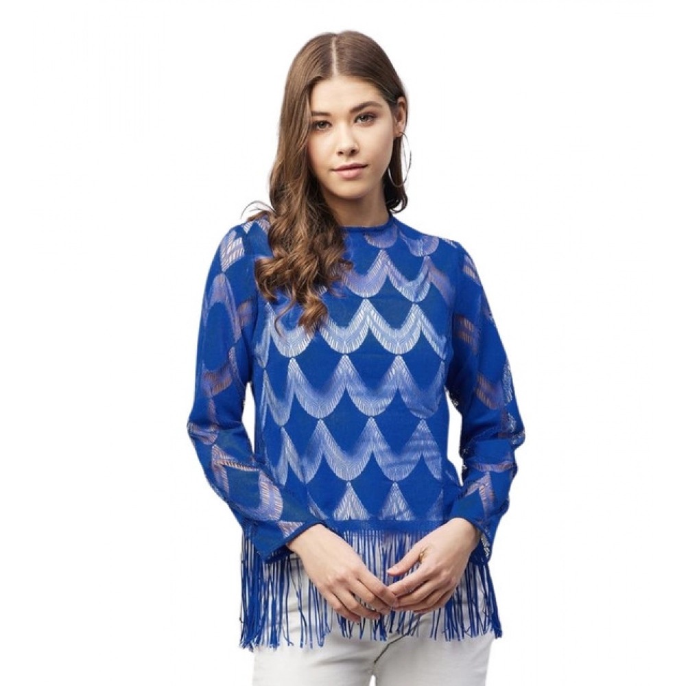 PID-65476-Women-s-Lace-Self-Design-Long-Sleeves-Top-Blue-1-1000x1000-1.webp Generic Women's Lace Self Design Long Sleeves Top (Blue) - Image 1