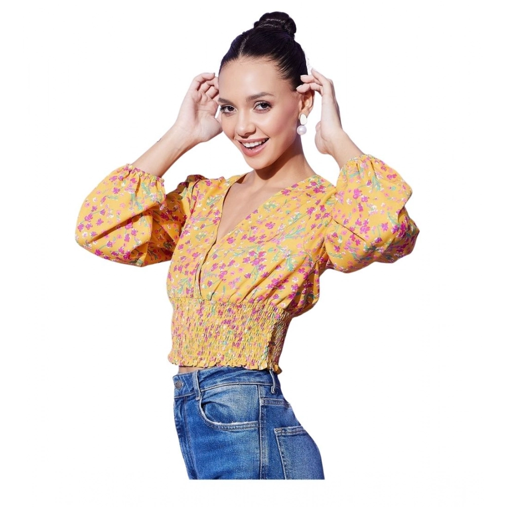 PID-65483-Women-s-Polyester-Floral-Long-Sleeves-Top-Yellow-1-1000x1000-1.webp Generic Women's Polyester Floral Long Sleeves Top (Multicolor) - Image 1