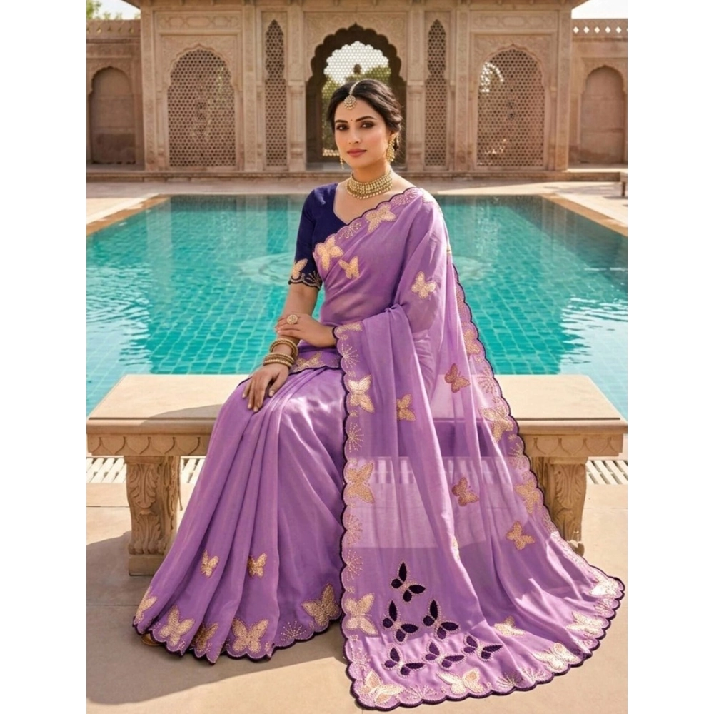 PID-67161-Women-s-Star-Georgette-Embellished-Saree-With-Unstitched-Blouse-5-5-Mtr-Lavender-1-1000x1000-1.webp Generic Women's Star Georgette Embellished Saree With Unstitched Blouse 5.5Mtr (Lavender) - Image 1