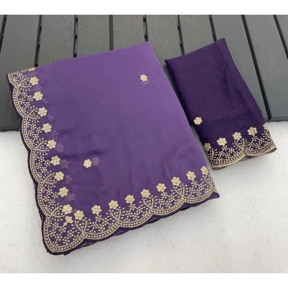 PID-67176-Women-s-Star-Georgette-Embroidered-Saree-With-Unstitched-Blouse-5-5-Mtr-Purple-1-1000x1000-1.webp Generic Women's Star Georgette Embroidered Saree With Unstitched Blouse 5.5Mtr (Purple) - Image 1