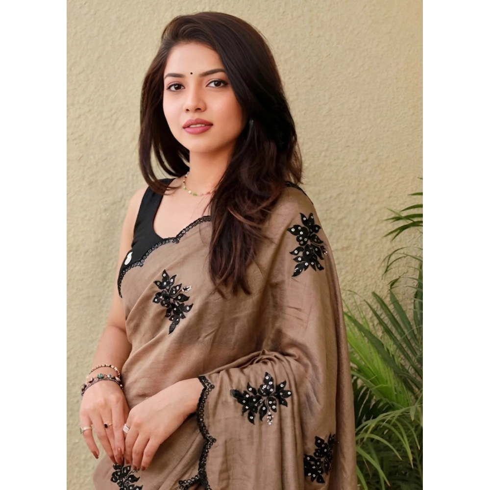 PID-67235-Women-s-Viscose-Silk-Embroidered-Saree-With-Unstitched-Blouse-5-5-Mtr-Gold-1-1000x1000-1.webp Generic Women's Viscose Silk Embroidered Saree With Unstitched Blouse 5.5Mtr (Brown) - Image 1