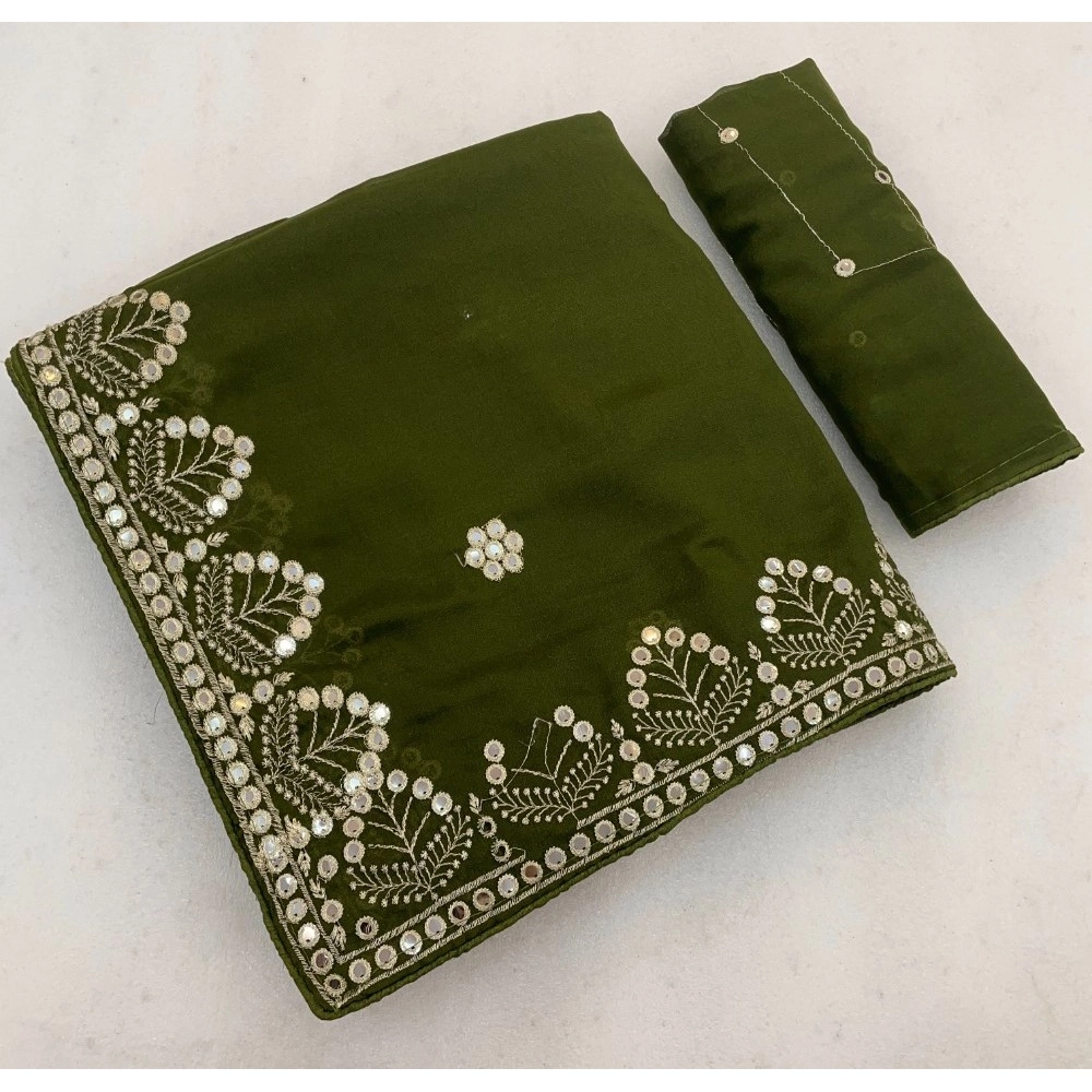 PID-67244-Women-s-Georgette-Embellished-Saree-With-Unstitched-Blouse-5-5-Mtr-Green-1-1000x1000-1.webp Generic Women's Georgette Embellished Saree With Unstitched Blouse 5.5Mtr (Green) - Image 1