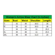 Generic Women's Polyester Lycra Printed Sleeveless Active Wear (Multicolor) - Image 4