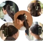 Generic Soft Silicone Hair Claw Clips (Multicolor)