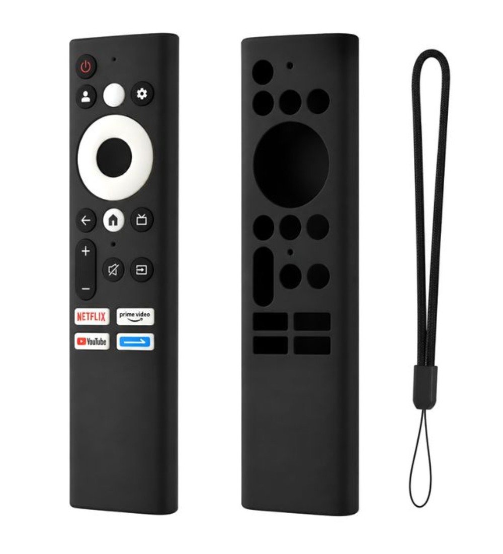 PID-67722-Silicone-Protective-Cover-for-Croma-Smart-TV-Remote-Soft-Silicone-Case-Only-Black-1.jpg Generic Silicone Protective Cover for Lloyd Smart TV Remote � Soft Silicone Case Only (Black) - Image 1