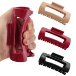 Generic Silicone Soft Hair Claw Clips Big Size (Multicolor)