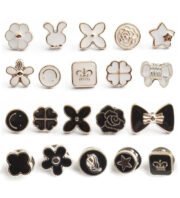 Generic Pack of 2 Metal 20 Pieces Brooch Pin for Women Jeans Shirt Coat Dress Clothes Sweater Hat Bags Brooch (Multicolor) - Image 2